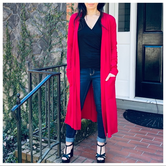 Fabulous open longline slouchy pockets cardigan - Picture 11 of 12